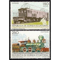 Guinea Ecuatorial 146/47 1991 Ferrocarriles MNH Guinea Ecuatorial 146/47 1991 Ferrocarriles MNH