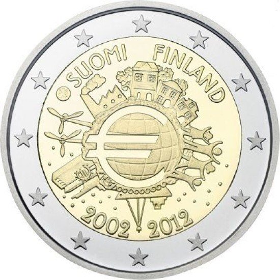 Finlandia 2012 2 € euros conmemorativos X Aniversario del euro Finlandia 2012 2 € euros conmemorativos X Aniversario del euro