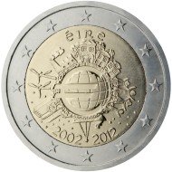 Irlanda 2012 2 € euros conmemorativos X Aniversario del euro Irlanda 2012 2 € euros conmemorativos X Aniversario del euro