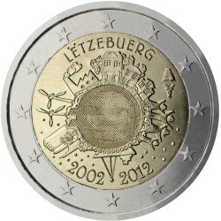 Luxemburgo 2012 2 € euros conmemorativos X Aniversario del euro Luxemburgo 2012 2 € euros conmemorativos X Aniversario del euro