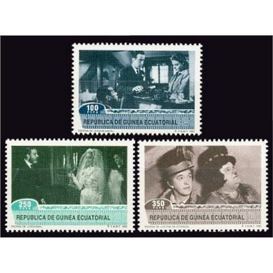 Guinea Ecuatorial 153/55 1992 Homenaje al Cine MNH