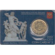 Vaticano 2012 Cartera Oficial Coin Card nº 3 Moneda 0.50 € euros 