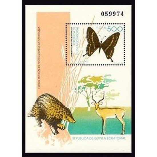 Guinea Ecuatorial 158 1992 Naturaleza HB MNH Guinea Ecuatorial 158 1992 Naturaleza HB MNH