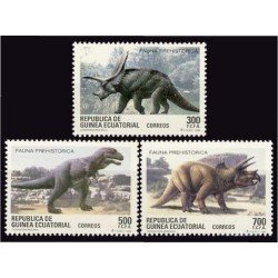 Guinea Ecuatorial 182/84 1994 Fauna Prehistórica MNH