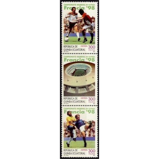 Guinea Ecuatorial 241/43 1997 Fútbol Mundial 98 MNH Guinea Ecuatorial 241/43 1997 Fútbol Mundial 98 MNH
