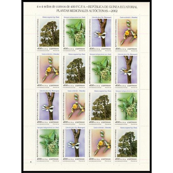 Guinea Ecuatorial 292/95 2003 Minihojita Plantas medicinales MNH Guinea Ecuatorial 292/95 2003 Minihojita Plantas medicinales MNH