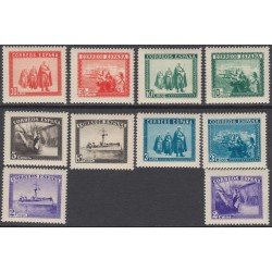 España Spain SH 849 1938 Ejército y Marina Barcos Army and Navy Warships MNH