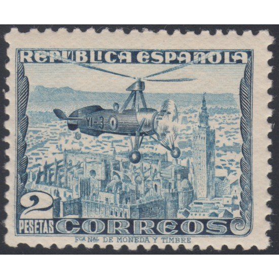 España Spain 689 1935 Autogiro C- 30 De la Cierva Helicóptero Helicopter MNH España Spain 689 1935 Autogiro C- 30 De la Cierva Helicóptero Helicopter MNH