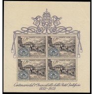 Vaticano HB 1 1952 Cent. del sello de los Estados de la Iglesia Carruaje caballo escudo vaticano MNH Vaticano HB 1 1952 Cent. del sello de los Estados de la Iglesia Carruaje caballo escudo vaticano MNH