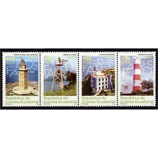 Guinea Ecuatorial 318/21 2004 Faros MNH Guinea Ecuatorial 318/21 2004 Faros MNH