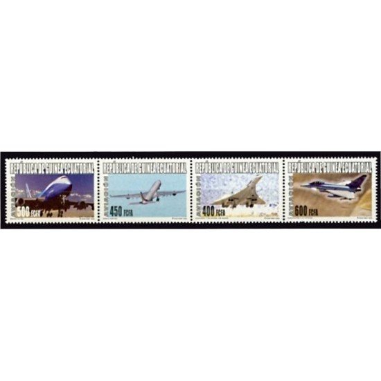 Guinea Ecuatorial 345/48 2005 Aviación MNH Guinea Ecuatorial 345/48 2005 Aviación MNH