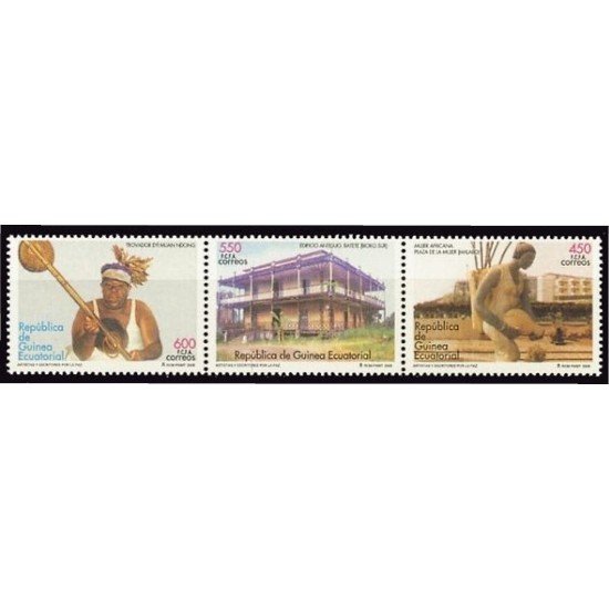 Guinea Ecuatorial 357/59 2005 Artistas y Escritores por la Paz MNH Guinea Ecuatorial 357/59 2005 Artistas y Escritores por la Paz MNH