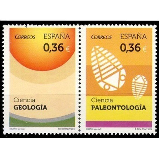 España Spain 4734/35 2012 Ciencia Geología Palenteología MNH España Spain 4734/35 2012 Ciencia Geología Palenteología MNH