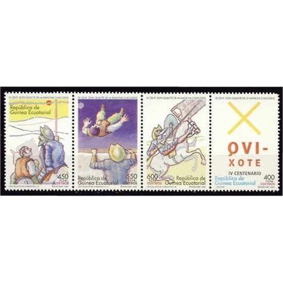 Guinea Ecuatorial 364/67 2005 IV Centº del Quijote MNH