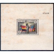 España Spain 764 1938 Hojita Constitución EEUU MNH Sombras España Spain 764 1938 Hojita Constitución EEUU MNH Sombras