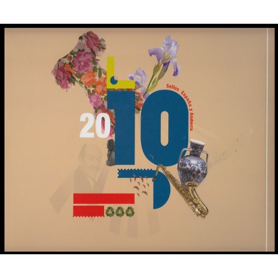 Libro Album Oficial de Sellos España y Andorra Año Completo 2010