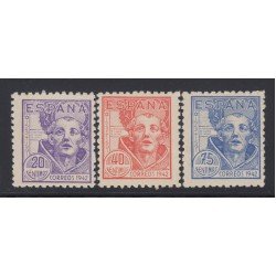 España Spain 954/56 1942 San Juan de la Cruz MNH España Spain 954/56 1942 San Juan de la Cruz MNH
