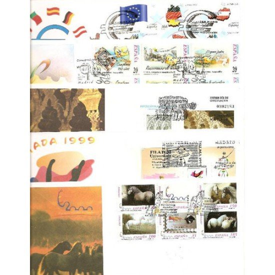 ESPAÑA SPAIN SPD AÑO 1999 COMPLETO SOBRE PRIMER DIA ESPAÑA SPAIN SPD AÑO 1999 COMPLETO SOBRE PRIMER DIA