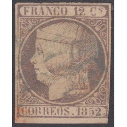 España Spain 13 1852 Isabel II  Usado 