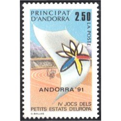Andorra Francesa 401 1991 IV Juegos de Estados de Europa MNH Andorra Francesa 401 1991 IV Juegos de Estados de Europa MNH