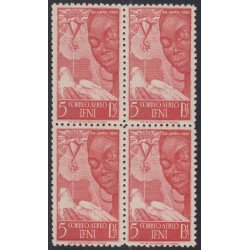 Ifni 72 1951 Isabel la Católica  BL.4 MNH