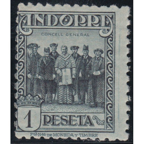 Andorra Española 24d ( 15d/24d )1931PAISAJES DE ANDORRA MNH