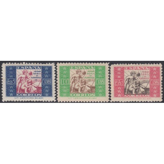 España Spain Beneficencia Huérfanos Correos 9/11 1937 Infancia MH España Spain Beneficencia Huérfanos Correos 9/11 1937 Infancia MH
