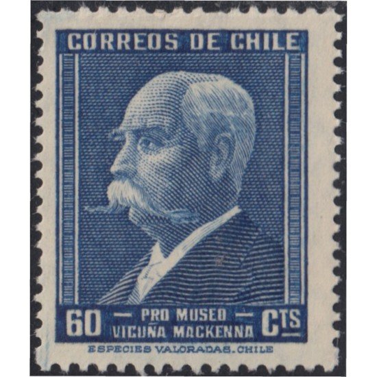 Chile 224 1949 Inauguración del Museo Vicuna Mackenna MNH Chile 224 1949 Inauguración del Museo Vicuna Mackenna MNH