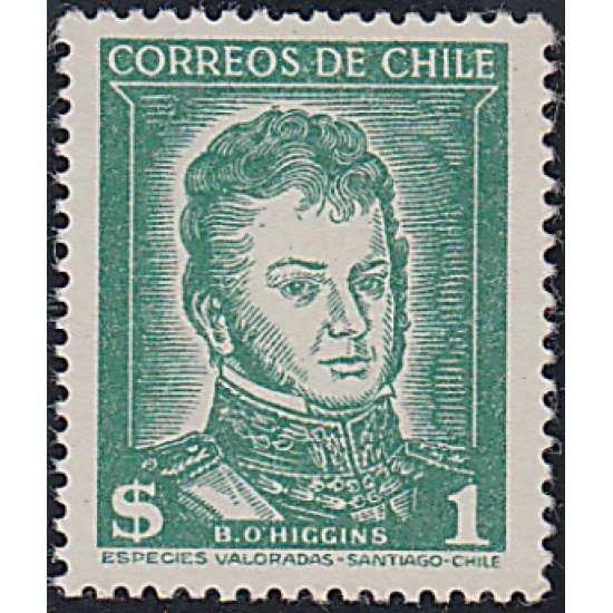 Chile 232 1952 Serie corriente B.O.Higgins MNH Chile 232 1952 Serie corriente B.O.Higgins MNH
