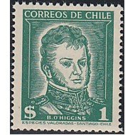 Chile 241 1953 Serie básica B. O Higgins MNH Chile 241 1953 Serie básica B. O Higgins MNH