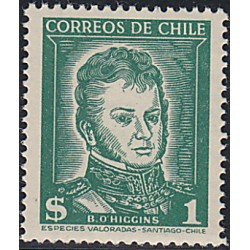 Chile 241 1953 Serie básica B. O Higgins MNH 