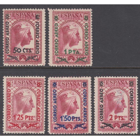 España Spain 782/86 1938 Montserrat  MNH