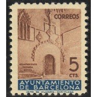 Barcelona 13 1936 Puerta Gótica del Ayuntamiento MNH Barcelona 13 1936 Puerta Gótica del Ayuntamiento MNH