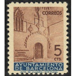 Barcelona 13 1936 Puerta Gótica del Ayuntamiento MNH 