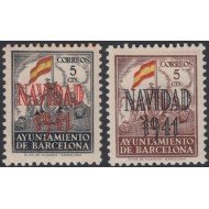 Barcelona SH 31/32 Navidad 1941 MNH Barcelona SH 31/32 Navidad 1941 MNH