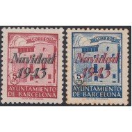 Barcelona SH 53/54 1943 Navidad MH Barcelona SH 53/54 1943 Navidad MH