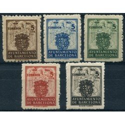 Barcelona 55/59 1944 Escudo nacional MH Barcelona 55/59 1944 Escudo nacional MH