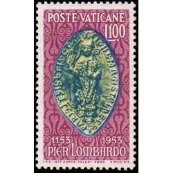 Vaticano 191 1953 Centenario muerte Pier Lombardo MNH 