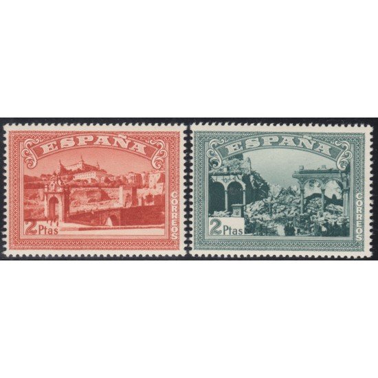 España Spain SH 836/37 1937 Alzamiento Nacional MNH