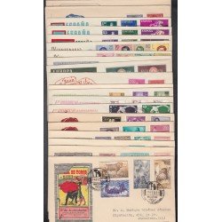 España Spain SPD Año 1960 Completo Sobre Primer Día ALFIL Circulados