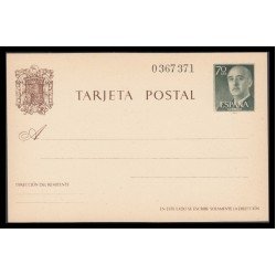 España Spain Entero Postal ( tarjeta ) 90 1962 Franco 