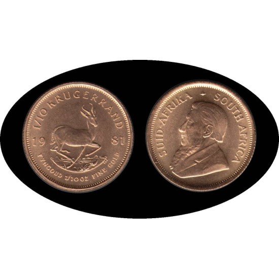 Sudafrica South Africa Krugerrand 1981 onza oro puro Au Sudafrica South Africa Krugerrand 1981 onza oro puro Au
