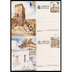 España Spain Entero Postal ( tarjeta ) 149/50 1990 Turismo Alicante Almería 