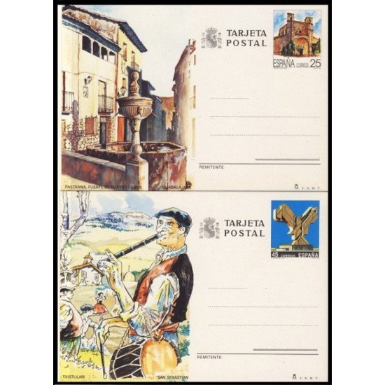 España Spain Entero Postal ( tarjeta ) 151/52 1991 Guadalajara San Sebastián Música Music flute source España Spain Entero Postal ( tarjeta ) 151/52 1991 Guadalajara San Sebastián Música Music flute source