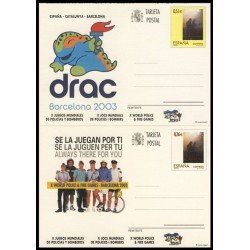 España Spain Entero Postal ( tarjeta ) 168/69 2003 Bomberos firefighter Football