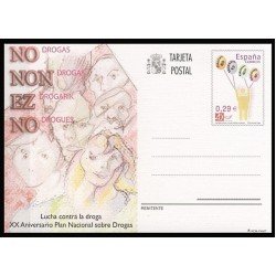 España Spain Entero Postal ( tarjeta ) 175 2006 XX Aniversario Plan Nacional Drogas