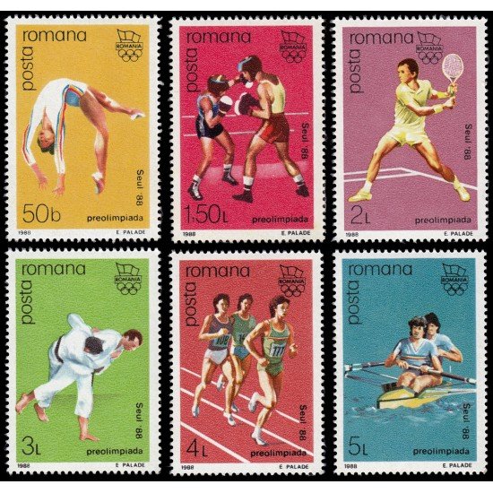 Rumanía Romania 3806/11 1988 JJOO Seul Olympic Games Deportes Sports Rumanía Romania 3806/11 1988 JJOO Seul Olympic Games Deportes Sports