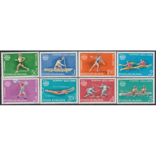 Rumanía Romania 3812/19 1988 JJOO Seul Olympic Games Deportes Sports Rumanía Romania 3812/19 1988 JJOO Seul Olympic Games Deportes Sports