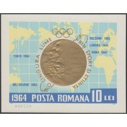 Rumanía Romania HB 60 1964 JJOO Tokio Olympic Games Gold medal Deportes Sports 