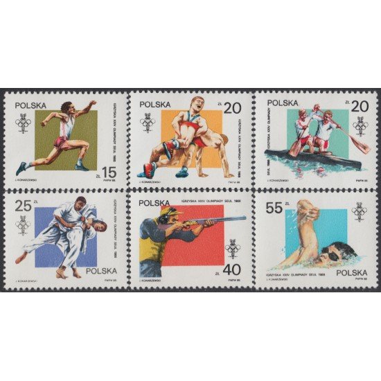 Polonia Poland 2956/61 1988 JJO Seul Olympic games Deportes Sports - MNH 